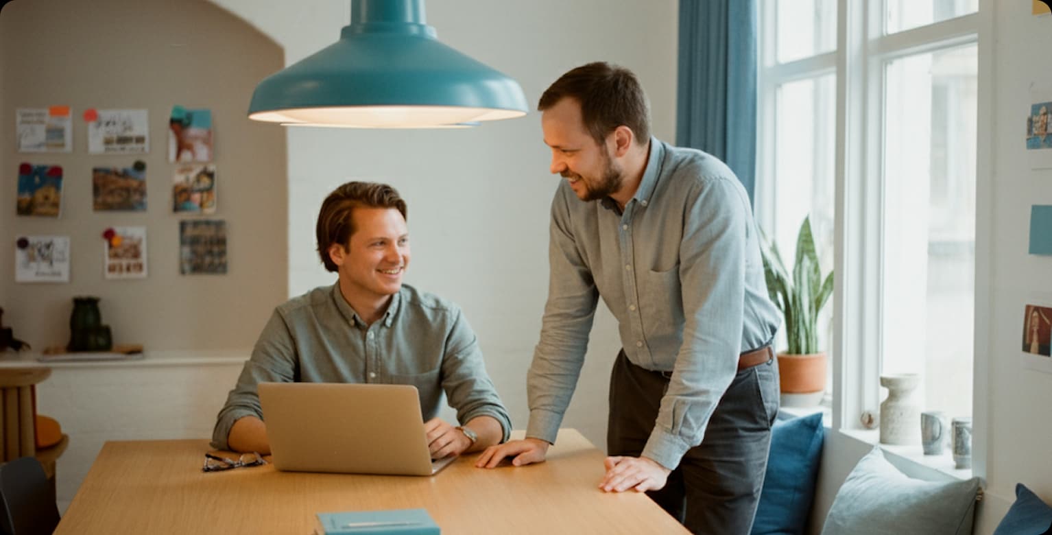 Team evaluating suppliers and platforms in meeting